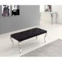 MILANO LONGCHAIR | 110X50X47 CM BLACK FABRIC A41-23
