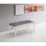 PRATO ZITBANKJE | 110X50X47 CM ZILVER STOF A41-4