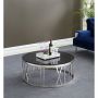 ROMA COUCHTISCH | Ø100X42 CM GRAU